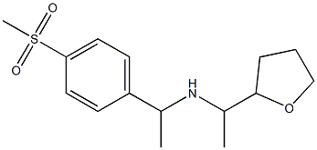 [1-(4-methanesulfonylphenyl)ethyl][1-(oxolan-2-yl)ethyl]amine 结构式