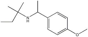 [1-(4-methoxyphenyl)ethyl](2-methylbutan-2-yl)amine 结构式