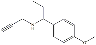 [1-(4-methoxyphenyl)propyl](prop-2-yn-1-yl)amine 结构式