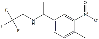 [1-(4-methyl-3-nitrophenyl)ethyl](2,2,2-trifluoroethyl)amine 结构式