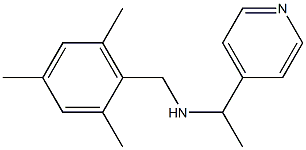 [1-(pyridin-4-yl)ethyl][(2,4,6-trimethylphenyl)methyl]amine 结构式