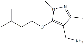 [1,3-dimethyl-5-(3-methylbutoxy)-1H-pyrazol-4-yl]methanamine 结构式