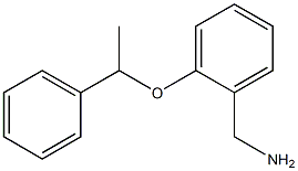 [2-(1-phenylethoxy)phenyl]methanamine 结构式