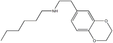 [2-(2,3-dihydro-1,4-benzodioxin-6-yl)ethyl](hexyl)amine 结构式