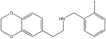 [2-(2,3-dihydro-1,4-benzodioxin-6-yl)ethyl][(2-methylphenyl)methyl]amine 结构式