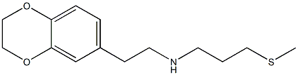 [2-(2,3-dihydro-1,4-benzodioxin-6-yl)ethyl][3-(methylsulfanyl)propyl]amine 结构式