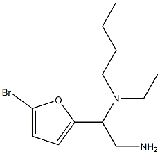 [2-amino-1-(5-bromofuran-2-yl)ethyl](butyl)ethylamine 结构式