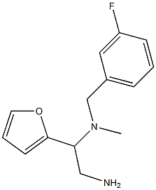 [2-amino-1-(furan-2-yl)ethyl][(3-fluorophenyl)methyl]methylamine 结构式