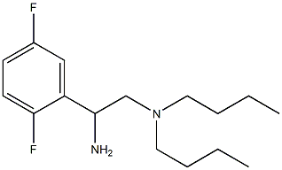 [2-amino-2-(2,5-difluorophenyl)ethyl]dibutylamine 结构式