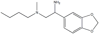 [2-amino-2-(2H-1,3-benzodioxol-5-yl)ethyl](butyl)methylamine 结构式