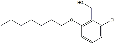 [2-chloro-6-(heptyloxy)phenyl]methanol 结构式