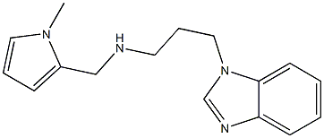[3-(1H-1,3-benzodiazol-1-yl)propyl][(1-methyl-1H-pyrrol-2-yl)methyl]amine 结构式