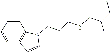 [3-(1H-indol-1-yl)propyl](2-methylbutyl)amine 结构式