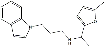 [3-(1H-indol-1-yl)propyl][1-(5-methylfuran-2-yl)ethyl]amine 结构式
