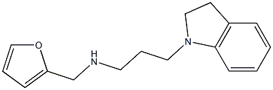[3-(2,3-dihydro-1H-indol-1-yl)propyl](furan-2-ylmethyl)amine 结构式