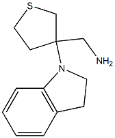 [3-(2,3-dihydro-1H-indol-1-yl)tetrahydrothien-3-yl]methylamine 结构式