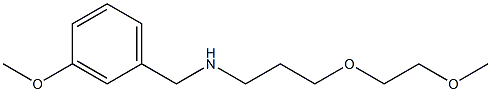 [3-(2-methoxyethoxy)propyl][(3-methoxyphenyl)methyl]amine 结构式