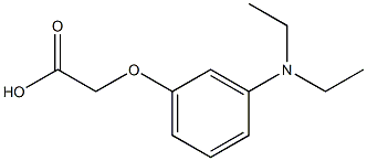[3-(diethylamino)phenoxy]acetic acid 结构式