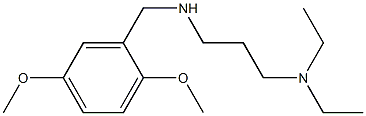 [3-(diethylamino)propyl][(2,5-dimethoxyphenyl)methyl]amine 结构式