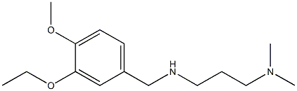 [3-(dimethylamino)propyl][(3-ethoxy-4-methoxyphenyl)methyl]amine 结构式