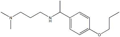 [3-(dimethylamino)propyl][1-(4-propoxyphenyl)ethyl]amine 结构式