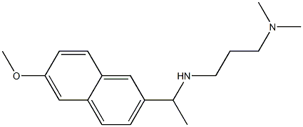 [3-(dimethylamino)propyl][1-(6-methoxynaphthalen-2-yl)ethyl]amine 结构式
