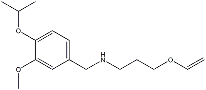 [3-(ethenyloxy)propyl]({[3-methoxy-4-(propan-2-yloxy)phenyl]methyl})amine 结构式