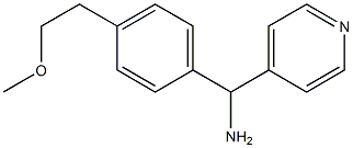 [4-(2-methoxyethyl)phenyl](pyridin-4-yl)methanamine 结构式