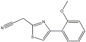 [4-(2-methoxyphenyl)-1,3-thiazol-2-yl]acetonitrile 结构式