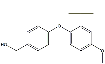 [4-(2-tert-butyl-4-methoxyphenoxy)phenyl]methanol 结构式