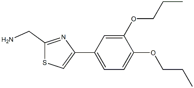 [4-(3,4-dipropoxyphenyl)-1,3-thiazol-2-yl]methanamine 结构式