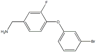 [4-(3-bromophenoxy)-3-fluorophenyl]methanamine 结构式
