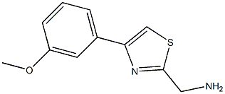 [4-(3-methoxyphenyl)-1,3-thiazol-2-yl]methanamine 结构式