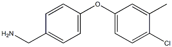 [4-(4-chloro-3-methylphenoxy)phenyl]methanamine 结构式