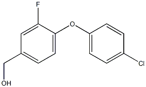 [4-(4-chlorophenoxy)-3-fluorophenyl]methanol 结构式