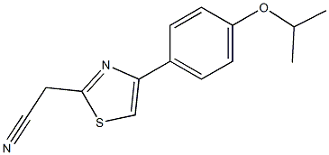 [4-(4-isopropoxyphenyl)-1,3-thiazol-2-yl]acetonitrile 结构式