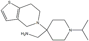 [4-(6,7-dihydrothieno[3,2-c]pyridin-5(4H)-yl)-1-isopropylpiperidin-4-yl]methylamine 结构式