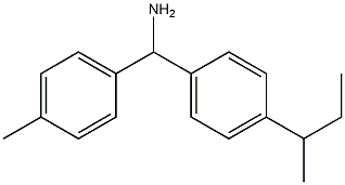 [4-(butan-2-yl)phenyl](4-methylphenyl)methanamine 结构式