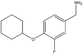 [4-(cyclohexyloxy)-3-fluorophenyl]methanamine 结构式