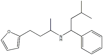 [4-(furan-2-yl)butan-2-yl](3-methyl-1-phenylbutyl)amine 结构式