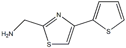 [4-(thiophen-2-yl)-1,3-thiazol-2-yl]methanamine 结构式