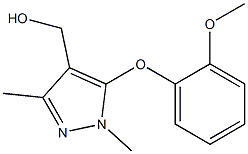 [5-(2-methoxyphenoxy)-1,3-dimethyl-1H-pyrazol-4-yl]methanol 结构式