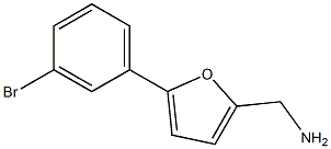 [5-(3-bromophenyl)-2-furyl]methylamine 结构式