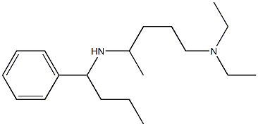 [5-(diethylamino)pentan-2-yl](1-phenylbutyl)amine 结构式