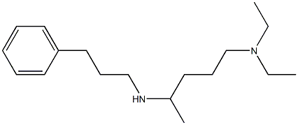 [5-(diethylamino)pentan-2-yl](3-phenylpropyl)amine 结构式