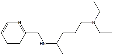 [5-(diethylamino)pentan-2-yl](pyridin-2-ylmethyl)amine 结构式