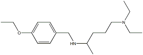 [5-(diethylamino)pentan-2-yl][(4-ethoxyphenyl)methyl]amine 结构式