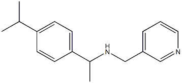 {1-[4-(propan-2-yl)phenyl]ethyl}(pyridin-3-ylmethyl)amine 结构式