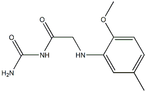 {2-[(2-methoxy-5-methylphenyl)amino]acetyl}urea 结构式