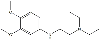 {2-[(3,4-dimethoxyphenyl)amino]ethyl}diethylamine 结构式